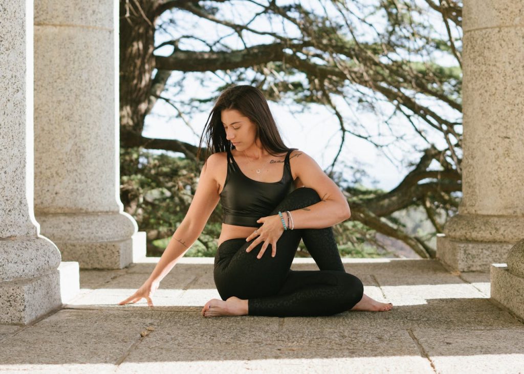 yoga pose for better sleep